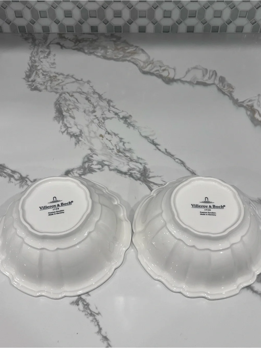 2 Villeroy & Boch Lot of 2 French Garden Fleurence Salad Cereal Bowls 7 1/4
